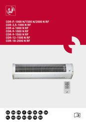 S&P COR-12-1500 N RF Handleiding