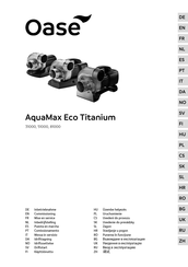 Oase AquaMax Eco Titanium 31000 Handleiding Voor Inbedrijfstelling