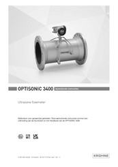 KROHNE OPTISONIC 3400 Aanvullende Handleiding