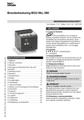 Kromschroeder BCU 580 Bedieningsvoorschrift