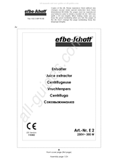 EFBE-SCHOTT E2 Gebruiksaanwijzing