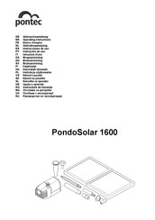 Pontec PondoSolar 1600 Gebruiksaanwijzing