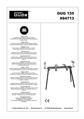 Gude GUG 135 Handleiding