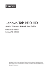 Lenovo Tab M10 HD Snelstartgids