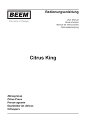 Beem Citrus King Gebruiksaanwijzing