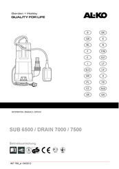 AL-KO DRAIN 7500 Gebruiksaanwijzing