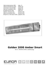 EUROM GOLDEN 2000 AMBER SMART Gebruiksaanwijzing