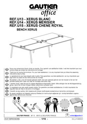 Gautier Office XERUS U14 Montage-Instructies