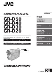 JVC GR-D20 Gebruiksaanwijzing