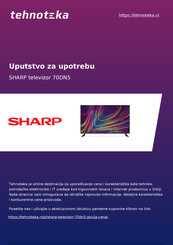 Sharp 70DN5 Snelstartgids