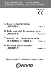 Conrad FHT80TF-2 Gebruiksaanwijzing