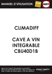 Climadiff CBU40D1B Handleiding