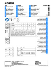 Siemens SIRIUS 3TK2824 A 20 Series Originele Handleiding