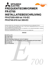 Mitsubishi Electric FR-E720S-170 Installatiehandleiding