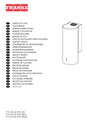 Franke FTU PLUS 3707 XS Gebruiksaanwijzing