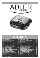 Adler europe AD 3015 Handleiding