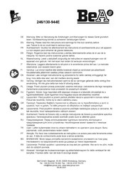 BEA 246/130-944E Addendum Bij Handleiding