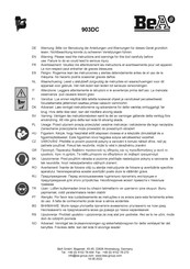 BEA 903DC Addendum Bij Handleiding