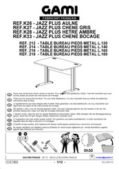 Gautier Gami JAZZ PLUS K33 Montage-Instructies