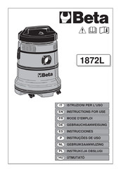 Beta 1872L Gebruiksaanwijzing