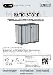 Keter PATIO-STORE Montagehandleiding