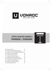 VONROC PH503AC Vertaling Van De Oorspronkelijke Gebruiksaanwijzing