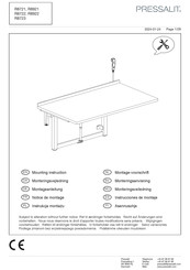 Pressalit R8922 Montagevoorschrift