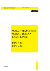 Zanussi FJS 1476 H Gebruiksaanwijzing