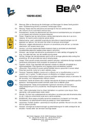 BEA 180/90-839C Handleiding