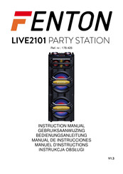 Fenton PARTY STATION LIVE2101 Gebruiksaanwijzing