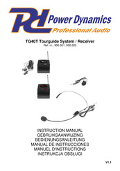 Power Dynamics TG40 Gebruiksaanwijzing