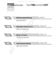 HumanTechnik flashTELcomfort3 Gebruiksaanwijzing