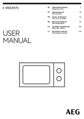 AEG MBE2657S Gebruiksaanwijzing