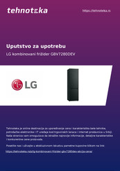 LG GBV7280DEV Handleiding