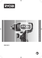 Ryobi RID18C1 Vertaling Van De Originele Handleiding