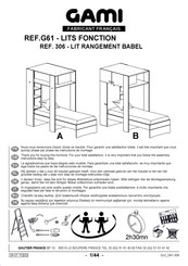 Gautier GAMI G61-306 Montage-Instructie