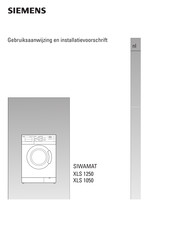 Siemens SIWAMAT XLS 1250 Gebruiksaanwijzing En Installatievoorschrift