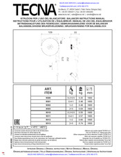 TECNA 9310 Gebruiksaanwijzing