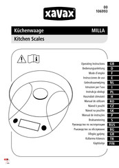 Xavax MILLA Gebruiksaanwijzing