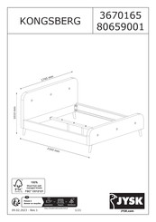 Jysk KONGSBERG 80659001 Handleiding