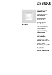 SSS Siedle BVPC 850-0 Gebruikershandleiding