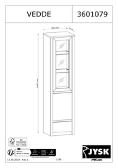 Jysk VEDDE 3601079 Handleiding