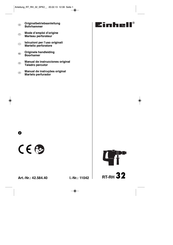EINHELL RT-RH 32 Originele Handleiding