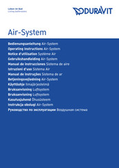 DURAVIT Air-System Gebruikshandleiding