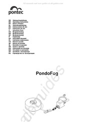 Pontec PondoFog Gebruiksaanwijzing