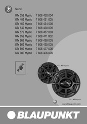 Blaupunkt GTx Mystic Series Handleiding