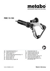 Metabo RBE 15-180 Gebruiksaanwijzing