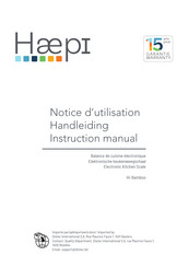 Haepi Hi-Bamboo Handleiding