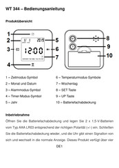 Technoline WT 344 Gebruiksaanwijzing