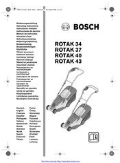 Bosch ROTAK 34 Gebruiksaanwijzing